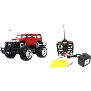  My Web RC Hummer H2 114   Ready To Run Red, Black Toys 
