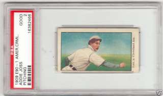 1909 E90 1 addie joss (pitching) psa 2  