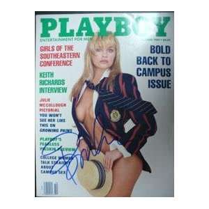 Pamela Anderson Autographed Magazine   Autographed NFL Magazines 