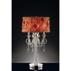  Fabric Shade Amere Crystal Table Lamp