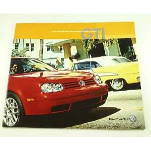    2002 02 VW Volkswagen GTI BROCHURE 1.8T VR6 