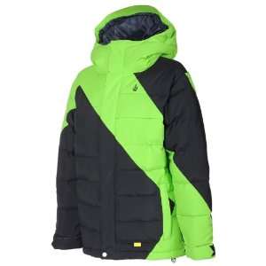  Volcom Arrow Down Puff Jacket  Lime Fade Large Sports 