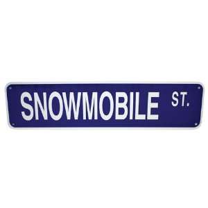  Snowmobile Street   Aluminum Street Sign 6 X 24 