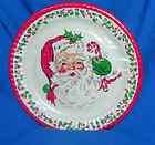 VTG UNOPENED, PKG OF 8 XMAS SANTA, PAPER PLATES FOR CRAFTS OR PARTY