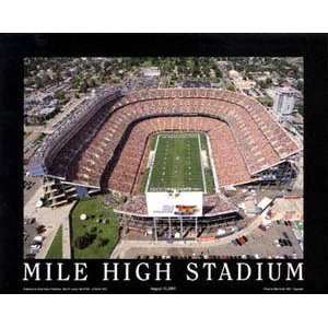  Denver Broncos   Mile High Stadium   22x28 Aerial 