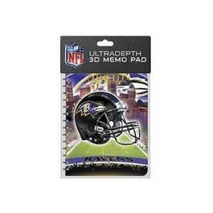 Baltimore Ravens 3D Memo Pad Case Pack 12  Sports 