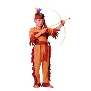  Childs Native American Warrior Indian Costume Size Large 