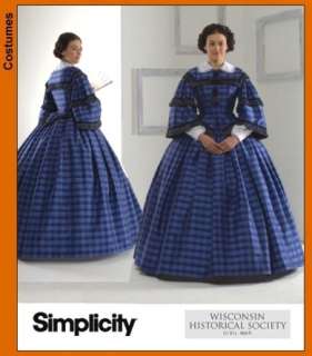 Victorian Civil War Era Dress Simplicity Pattern 3727 Gone With The 