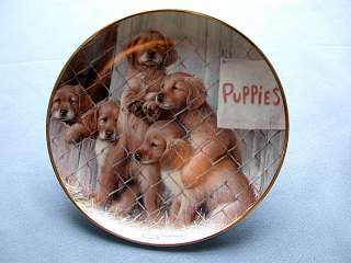   auction is for a Franklin Mint ASPCA Adopt a Puppy LE Collector Plate