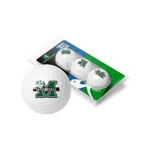 Marshall Thundering Herd Top Flite XL Golf Balls 3 Ball Sleeve (Set of 