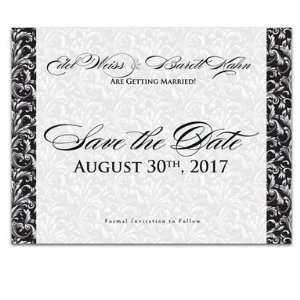 50 Save the Date Cards   Midnight Prince