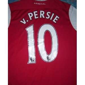  Van Persie Arsenal 10/11 Home Soccer Jersey Size Large 