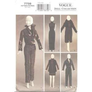  Vogue Doll Collection 7758 Pattern Arts, Crafts & Sewing