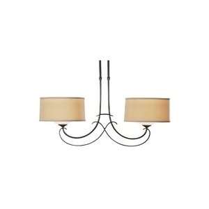  Hubbardton Forge Scrolled Duo Pendant Chandelier