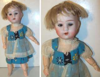 Antique German Walther and Sohn Doll #200 Bisque Socket Head Doll 