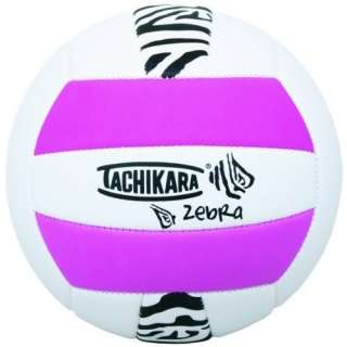 NEW Tachikara Sof Tec Zebra Pink/White Indoor/Outdoor Foam VolleyBall 