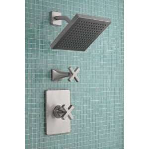   Romantic Double Handle Thermostatic Shower Only Valve Trim with Metal