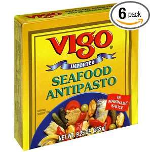 Vigo Seafood Antipasto, 9.25 Ounce Packages (Pack of 6)  