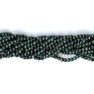 WHOLESALE Czech Glass 3mm Round Beads   Jet Picasso 