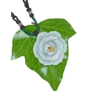 Vividly Carved Large Rose Necklace Pendant to Show Off Creativity, and 