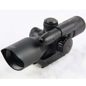  AR15 2.5 10X40 Tactical Rifle Scope with Green Laser Dual 