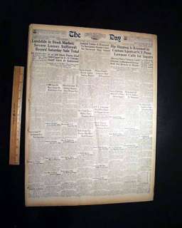 GREAT DEPRESSION Post Stock Market Crash 1930 Newspaper  