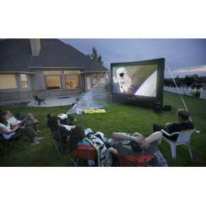  12 x 7 Home Backyard Theater System Projector Screen 