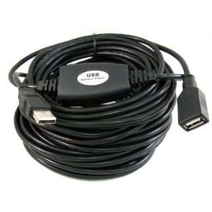  50 FT / 15M USB 2.0 480Mbp Active Repeater Extension A 