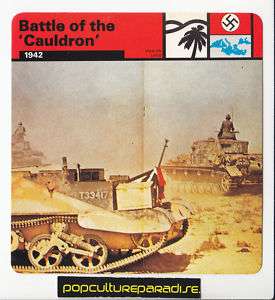 BATTLE OF THE CAULDRON Afrika Korps 1942 WW2 PHOTO CARD  