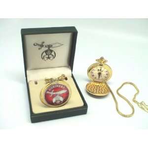  Shriners Freemason Masonic Pocket Watch 