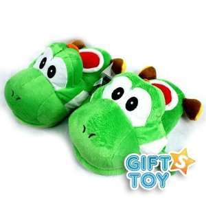  Super Mario Bros Yoshi Plush Slippers (Green) Everything 