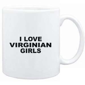  Mug White  I LOVE Virginian GIRLS  Usa States Sports 