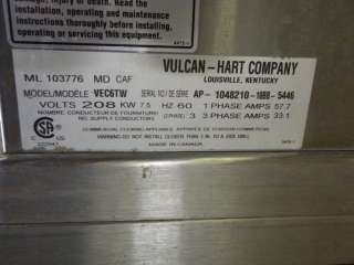 Vulcan Crown VEC6TW Electric 6 Gallon Steam Jacketed Tilt Kettle on 