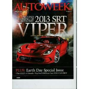  Autoweek 2013 Srt Viper Magazine April 16, 2012 