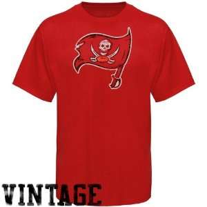   Bay Buccaneers Youth Red Faded Logo Vintage T shirt (Medium) Baby