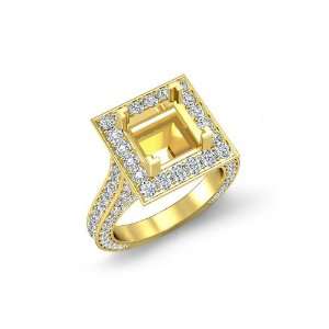  2.10 Ct Vintage Diamond Engagement Ring Princess Setting 