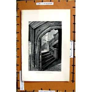  STAIRCASE CHAPEL UPPER SCHOOL ARCHITECTURE PRINT