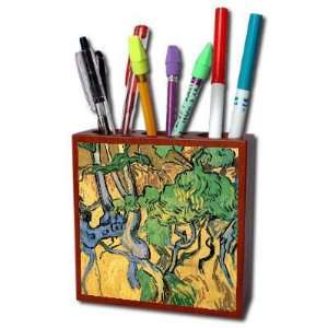  Tree Roots and Trunks By Vincent Van Gogh Pencil Holder 