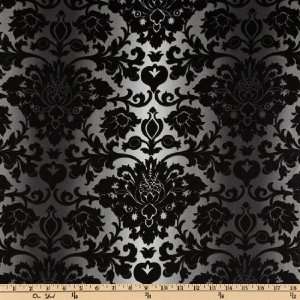  45 Wide Flower Show III Flourish Black Fabric By The 