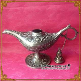 Collectibles Tibet silver Aladdin Genie Oil Lamp  