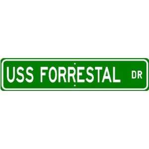 USS FORRESTAL AVT 59 Street Sign   Navy 