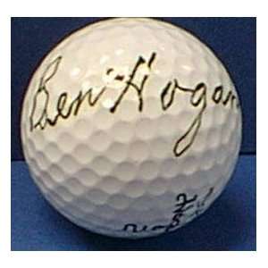  Ben Hogan Autographed Golf Ball