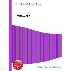  Password Ronald Cohn Jesse Russell Books