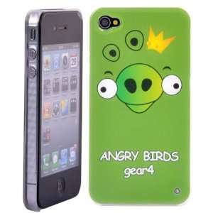 Green Angry Birds Design Snap On Protective Hard Case Cover for iPhone 