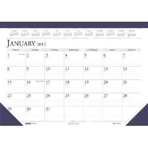  Compact Desk Pad Calendar 12 Months January 2012 to December 2012 