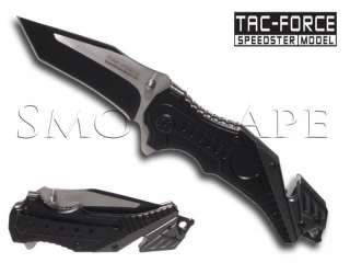 Tac Force Speedster Spring Assisted Tactical Knife Black & Grey w 