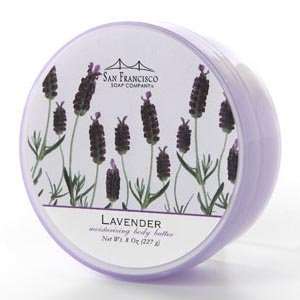  San Francisco Soap Company Body Butter 8 Oz.   Lavender 