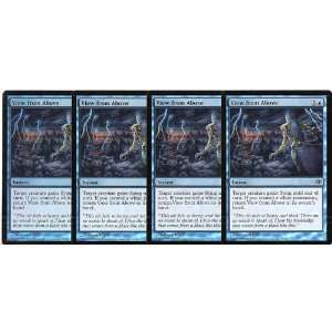  MTG Conflux VIEW FROM ABOVE FOIL Playset of 4 uncommons 