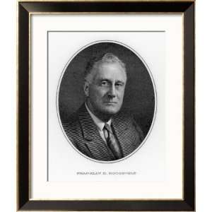 Franklin Delano Roosevelt, 32nd President of the United States Framed 