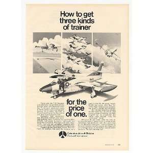  1974 Columbus Aircraft T 2C Buckeye US Navy Trainer Print 